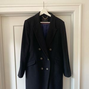 J Crew Double Breasted Topcoat in Wool & Cashmere